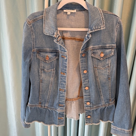 Chico's Jackets & Blazers - Chico's Classic Blue Jean Jacket